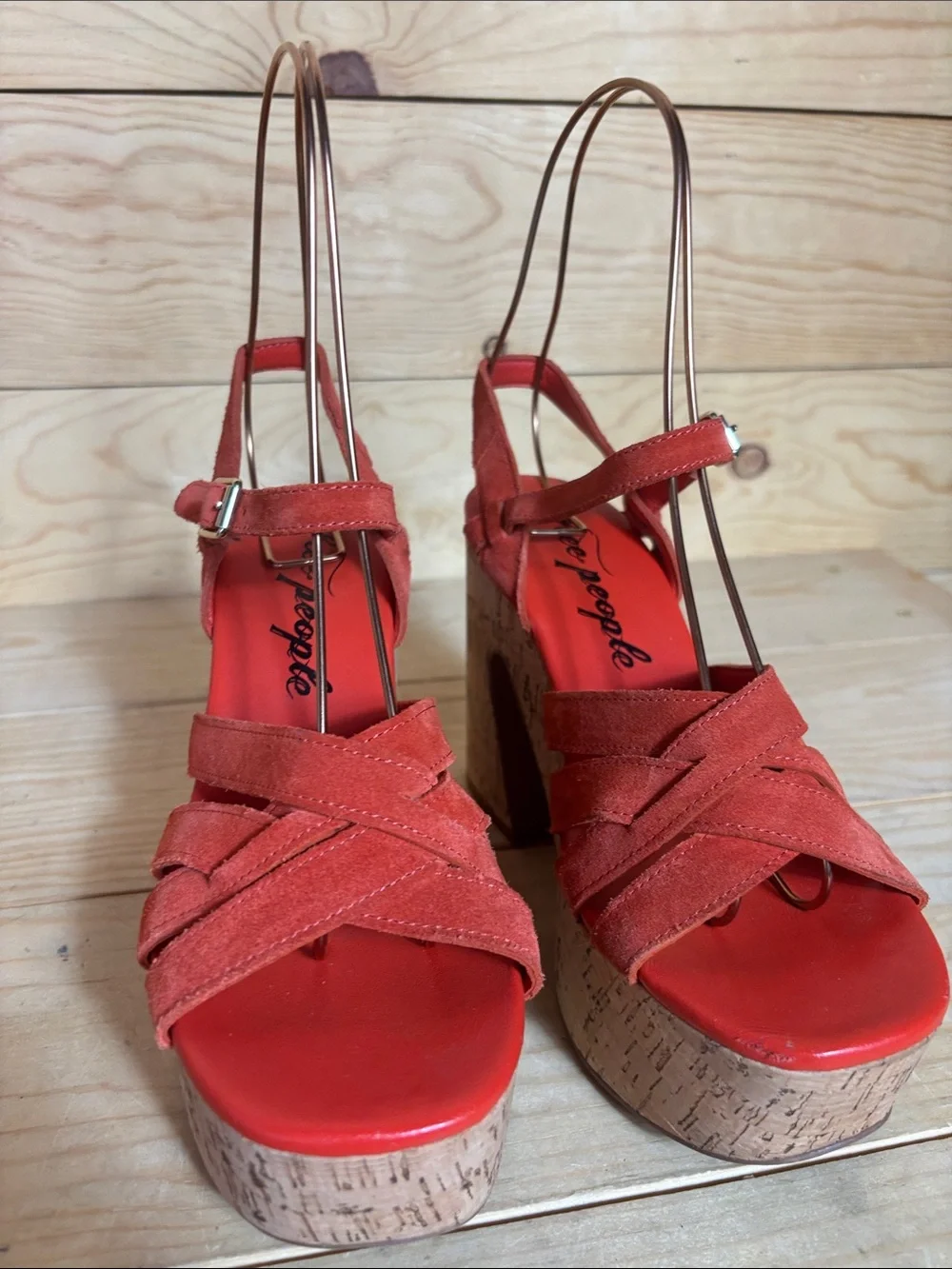 Free People Lisbon Sunstar platform sandals size 38 US 7.5